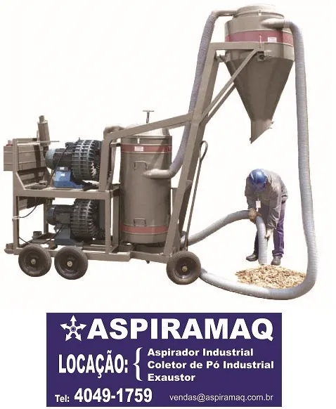 Aspirador industrial para grãos