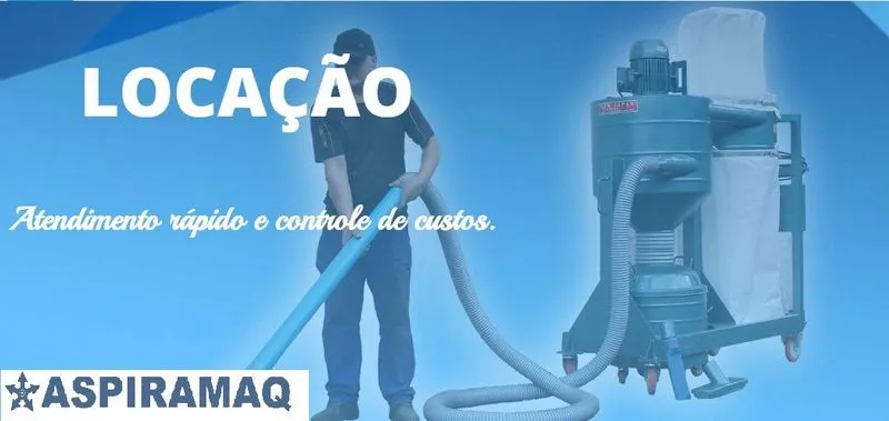 Locação de aspirador de pó industrial